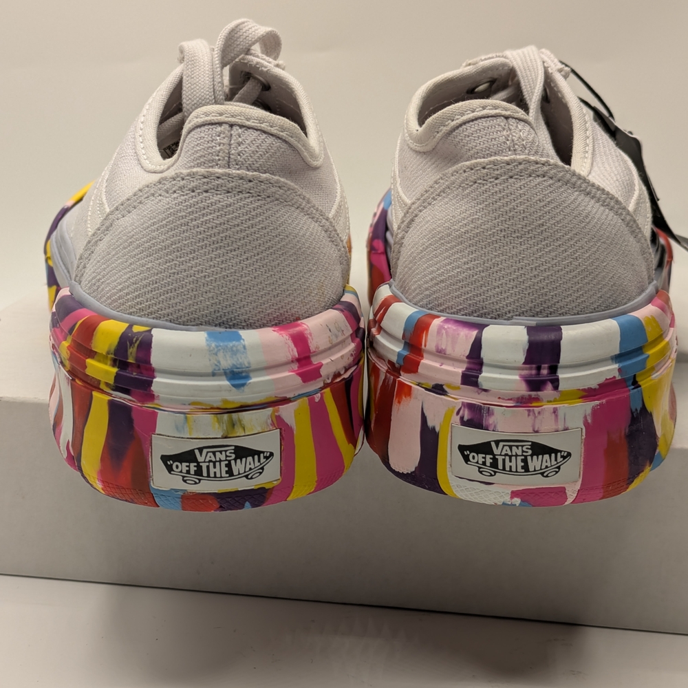 Vans  Multicolor Athletic Shoes Old Skool Tapered Rainbow Swirl Nimbus Cloud - Picture 6 of 11